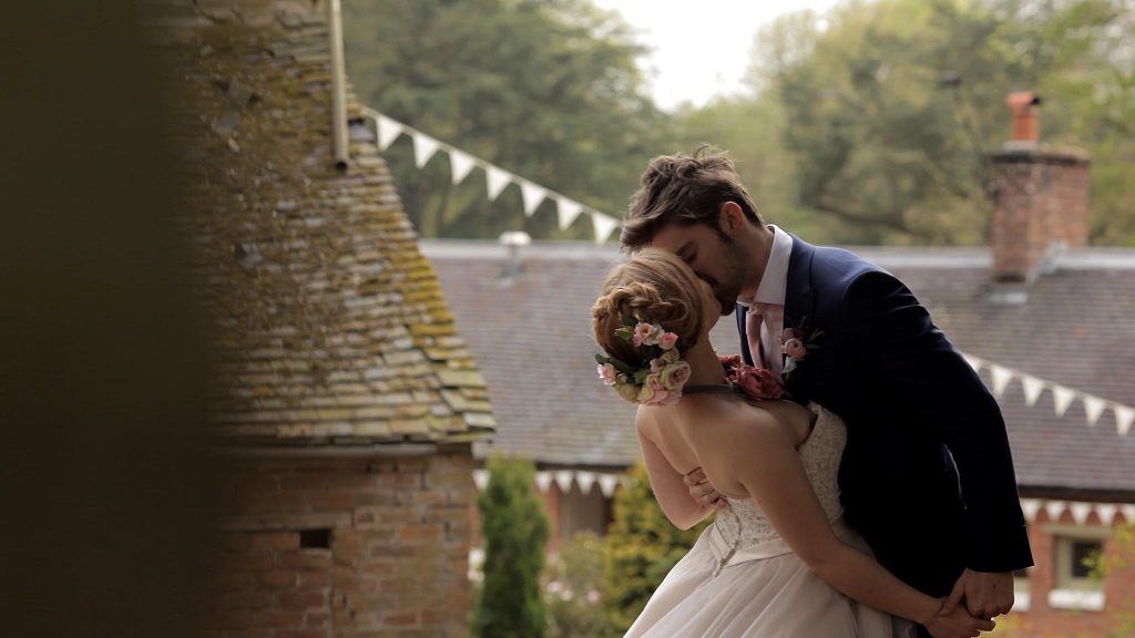 Couple together during styled shoot at Heath house